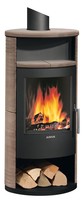 Kaminofen Justus Island 5 Stahl Schwarz/Keramik Grappa 5 kw